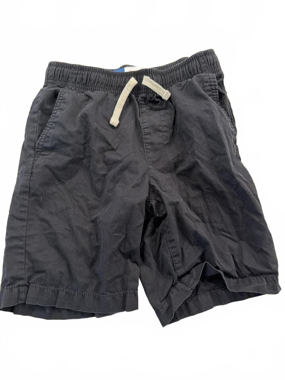 Old Navy Boys Pull on Twill Black Relaxed Shorts L